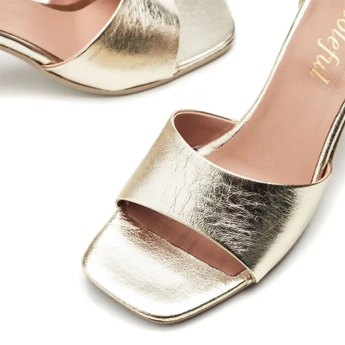 Heeled Sandals Women Moda In Pelle Bsoleful BMiranda Gold Leather