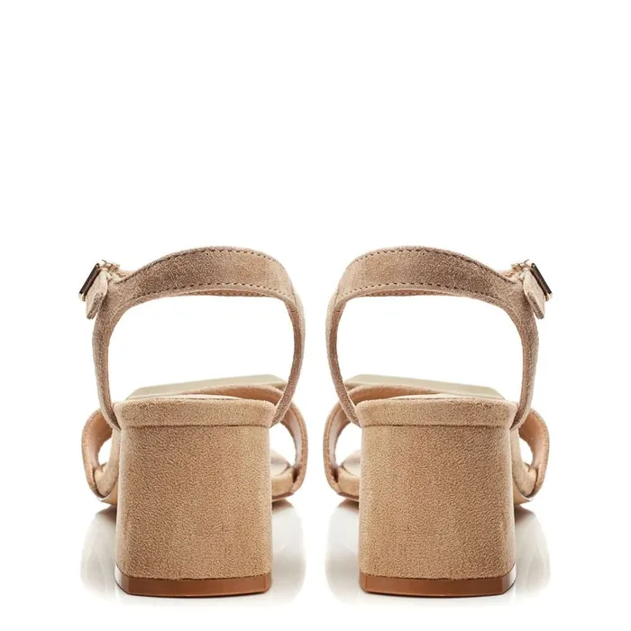 Heeled Sandals Women Moda In Pelle Bsoleful BSurrey Beige Suede