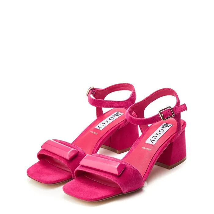 Heeled Sandals Women Moda In Pelle Bsoleful BSurrey Fuschia Suede