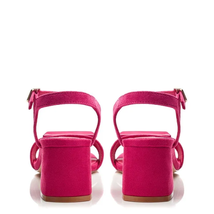 Heeled Sandals Women Moda In Pelle Bsoleful BSurrey Fuschia Suede