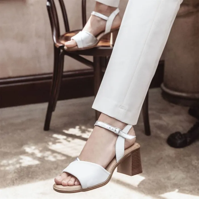 Heeled Sandals Women Moda In Pelle Lanie White 8211 Silver Leather