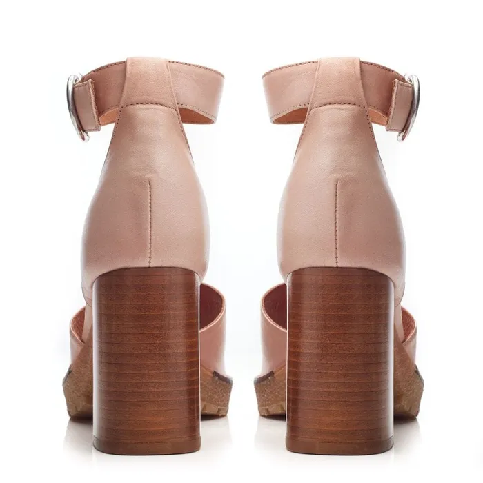 Heeled Sandals Women Moda In Pelle Margie Cameo Leather