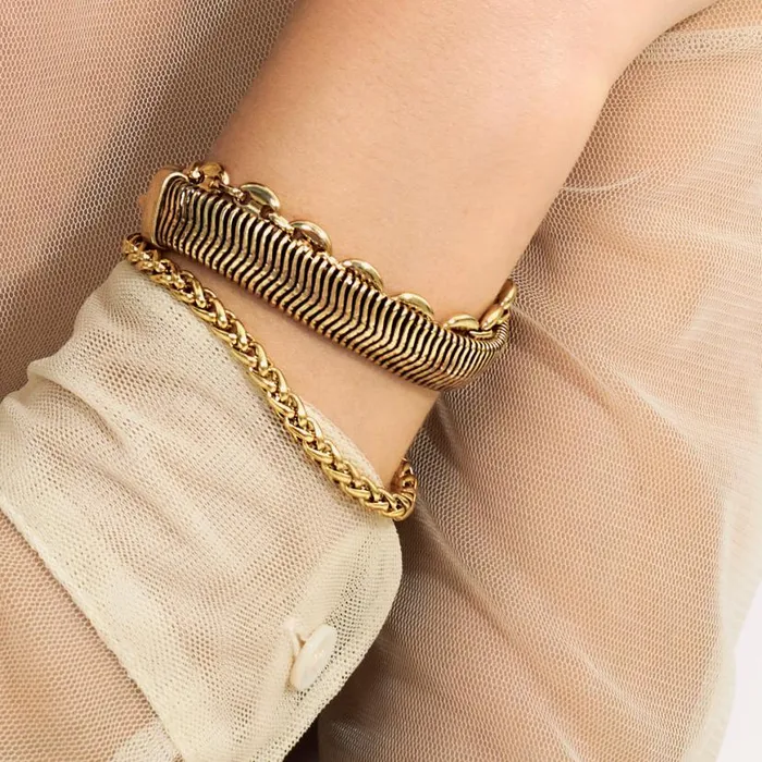Herringbone Chain Statement Bracelet 85034 Women Alex And Ani Balance Harmony