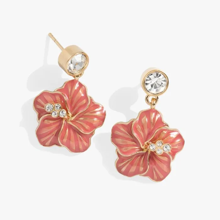 Hibiscus Drop Earrings Gold Women Alex And Ani Earrings Hibiscus Drop Earrings Gold Women Alex And Ani Earrings