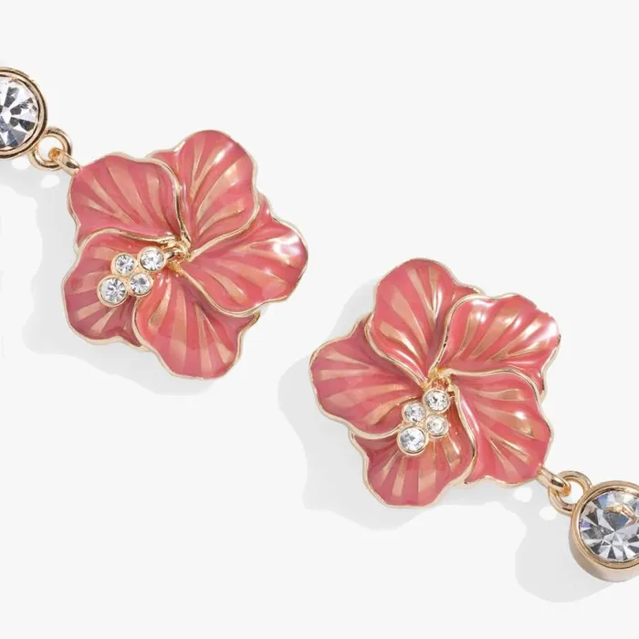 Hibiscus Drop Earrings Gold Women Alex And Ani Earrings Hibiscus Drop Earrings Gold Women Alex And Ani Earrings