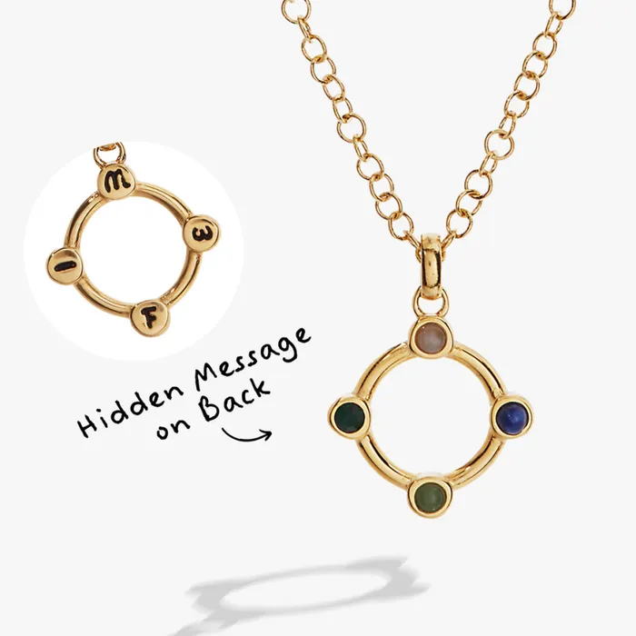Hidden Message 039Wife039 Crystal Necklace Stainless Steel Gold Women Alex And Ani Necklaces Hidden Message 039Wife039 Crystal Necklace Stainless Steel Gold Women Alex And Ani Necklaces