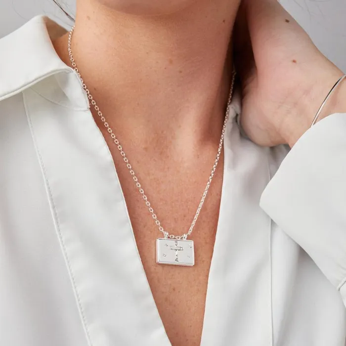 Hidden Message Cross Affirmation Necklace Silver Women Alex And Ani Spiritual Religious
