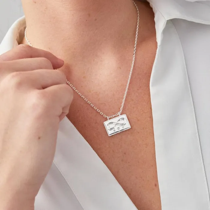Hidden Message Infinity Affirmation Necklace Silver Women Alex And Ani Necklaces