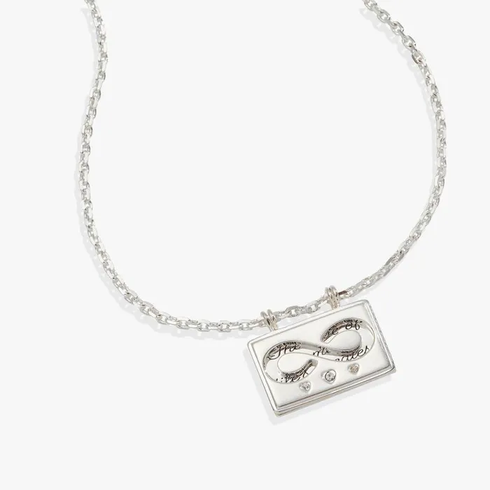 Hidden Message Infinity Affirmation Necklace Silver Women Alex And Ani Necklaces