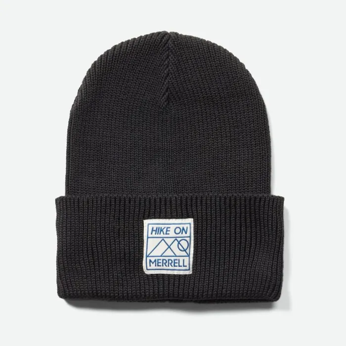 Hike On Patch Beanie Black Men Merrell Hats