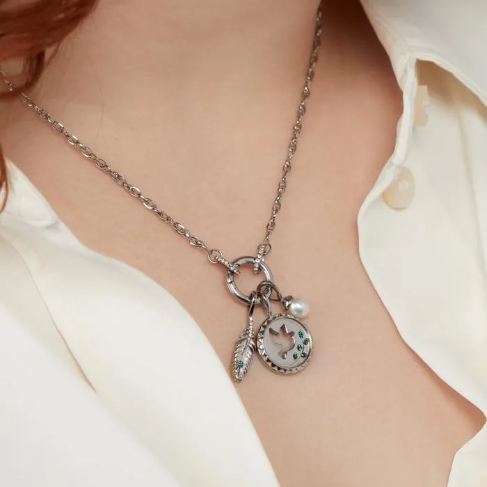 Hope Trio Interchangeable Charm Necklace Stainless Steel Silver Women Alex And Ani Necklaces Hope Trio Interchangeable Charm Necklace Stainless Steel Silver Women Alex And Ani Necklaces