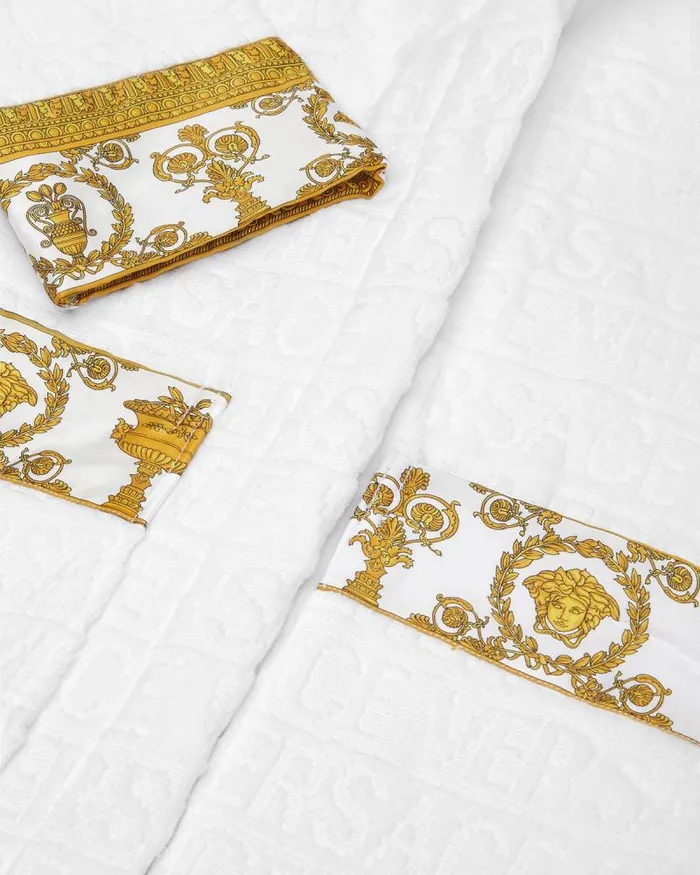 I Baroque Kids Bathrobe White Home and LifestyleChildren Versace Bathrobes