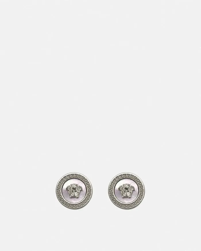 Icon Stud Earrings Silver WomenMen Versace Earrings