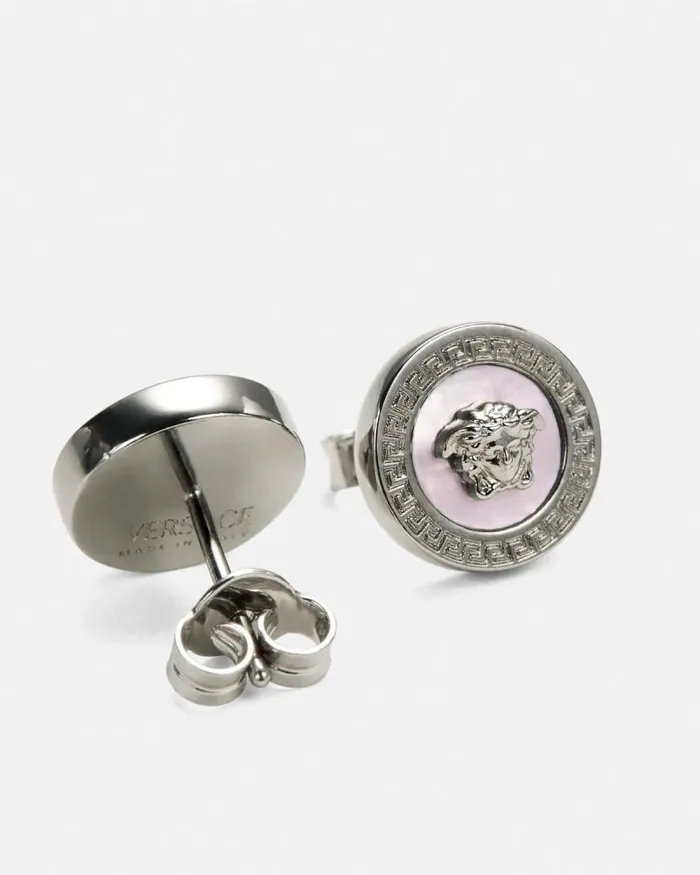 Icon Stud Earrings Silver WomenMen Versace Earrings