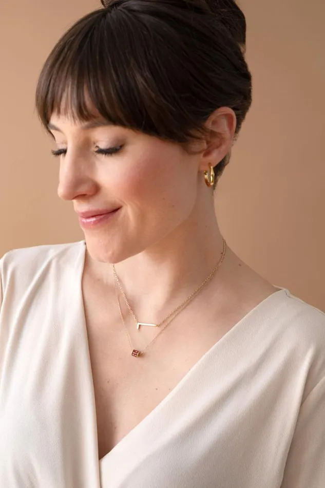 Initial L Precious Elongated Necklace 14kt Gold Over 925 Sterling Silver Women Alex And Ani Fine Jewelry