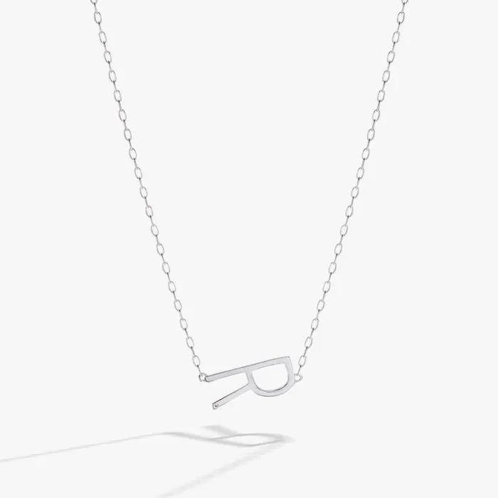 Initial R Precious Elongated Necklace Sterling Silver Women Alex And Ani Fine Jewelry Initial R Precious Elongated Necklace Sterling Silver Women Alex And Ani Fine Jewelry