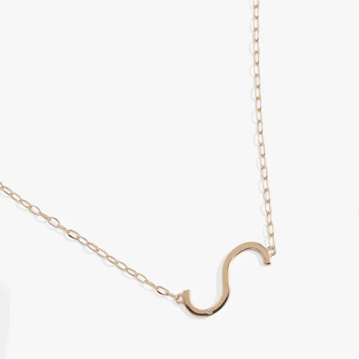 Initial S Precious Elongated Necklace 14kt Gold Over 925 Sterling Silver Women Alex And Ani Necklaces Initial S Precious Elongated Necklace 14kt Gold Over 925 Sterling Silver Women Alex And Ani Necklaces