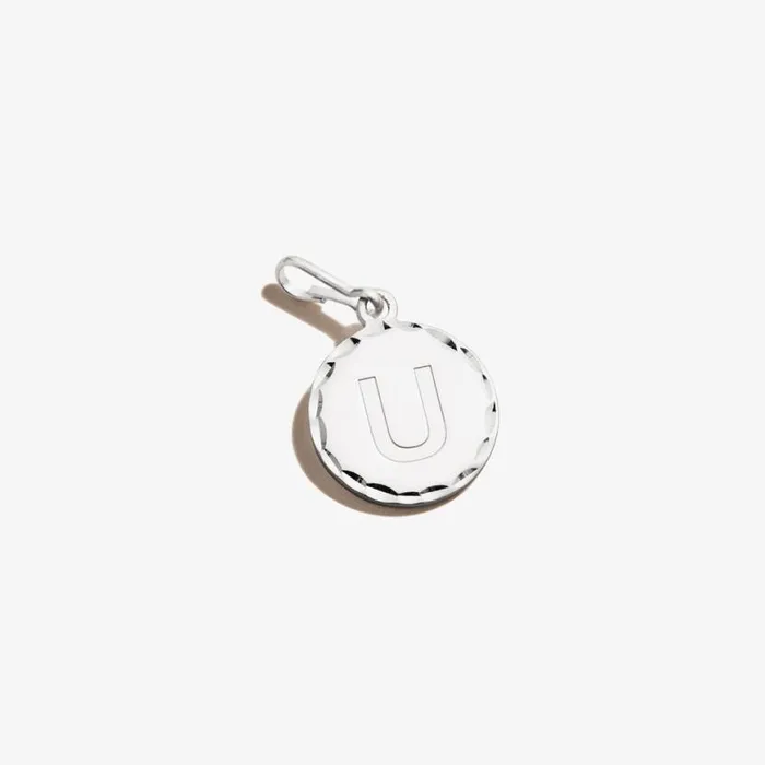 Initial U Charm Sterling Silver Women Alex And Ani Fine Jewelry