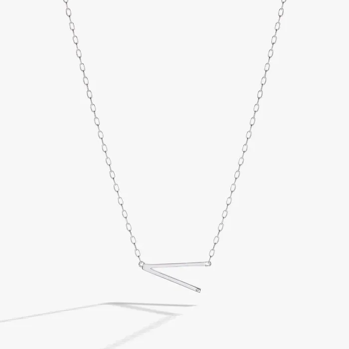 Initial V Precious Elongated Necklace 14kt Gold Over 925 Sterling Silver Women Alex And Ani Necklaces