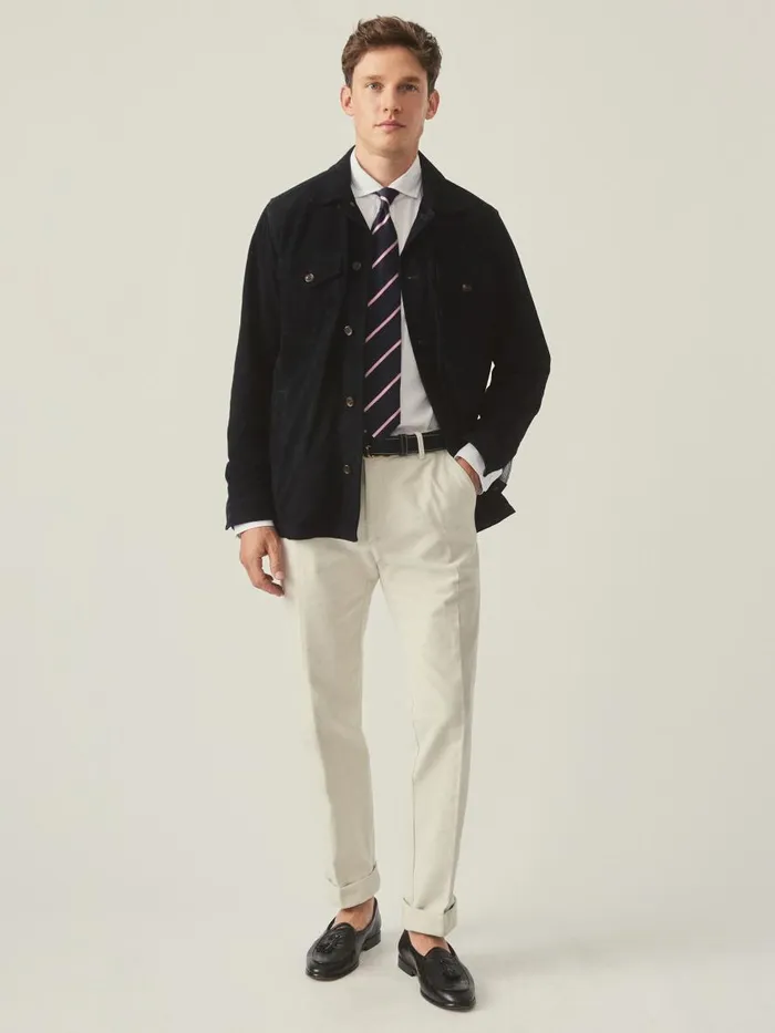Jackets and Outerwear Men JMcLaughlin Fieldston Suede Jacket Navy Jackets and Outerwear Men JMcLaughlin Fieldston Suede Jacket Navy