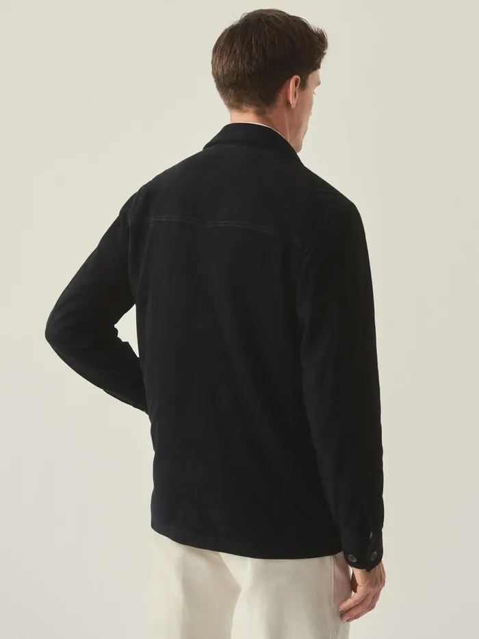 Jackets and Outerwear Men JMcLaughlin Fieldston Suede Jacket Navy Jackets and Outerwear Men JMcLaughlin Fieldston Suede Jacket Navy