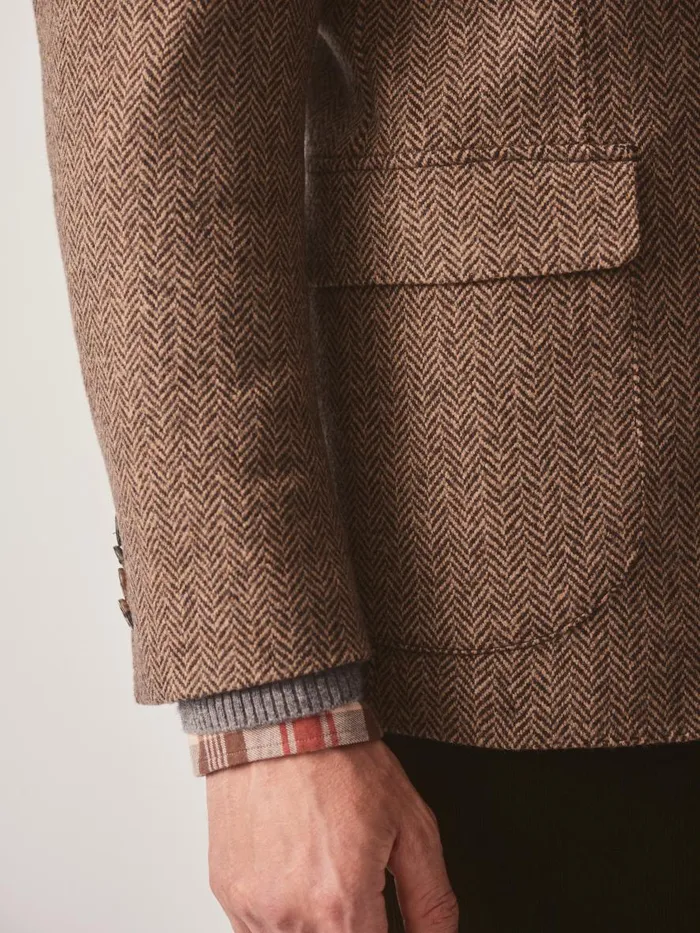 Jackets and Outerwear Men JMcLaughlin McCown Wool Sport Coat In Herringbone Beigebrown Jackets and Outerwear Men JMcLaughlin McCown Wool Sport Coat In Herringbone Beigebrown