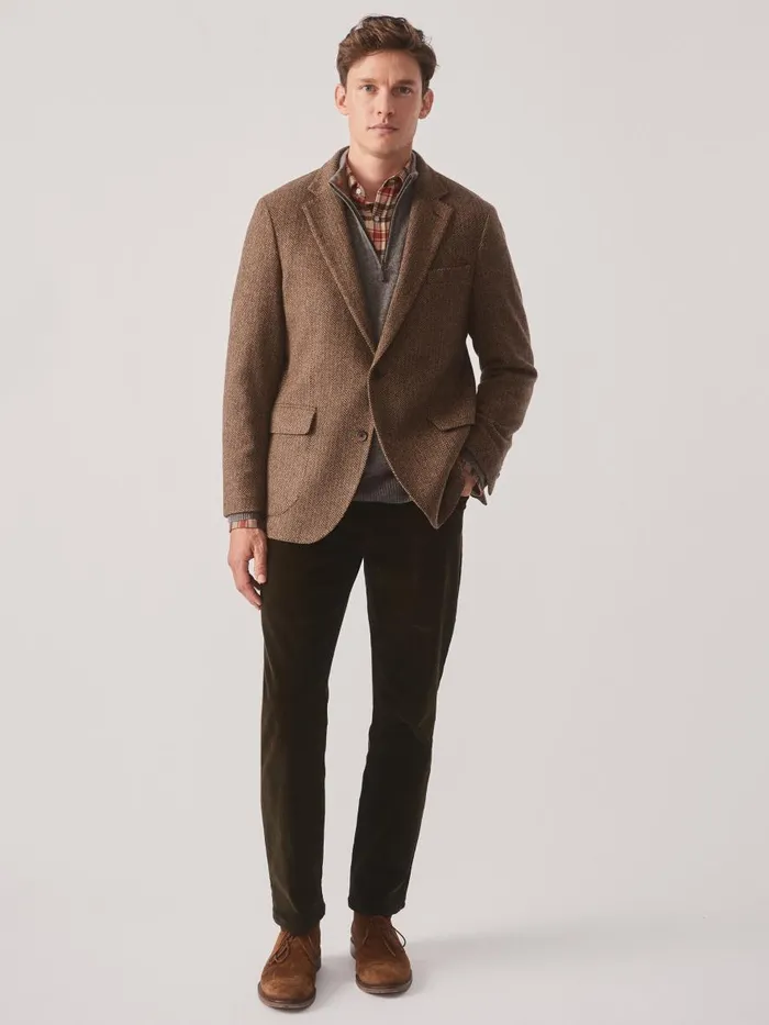 Jackets and Outerwear Men JMcLaughlin McCown Wool Sport Coat In Herringbone Beigebrown Jackets and Outerwear Men JMcLaughlin McCown Wool Sport Coat In Herringbone Beigebrown