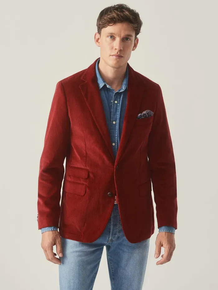 Jackets and Outerwear Men JMcLaughlin Suffolk Corduroy Sport Coat Berry Jackets and Outerwear Men JMcLaughlin Suffolk Corduroy Sport Coat Berry