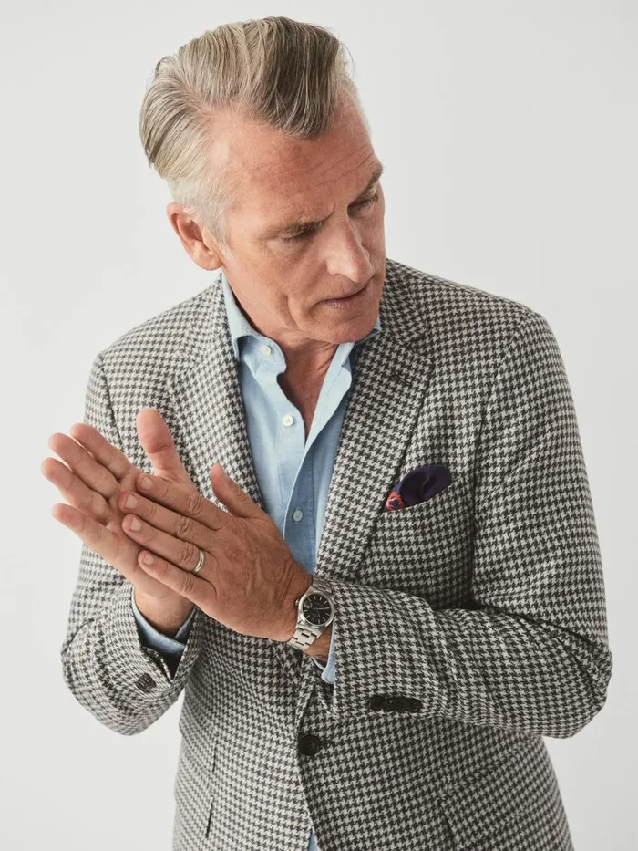 Jackets and Outerwear Men JMcLaughlin Suffolk Wool and Silk Sport Coat In Houndstooth Whitegrey Jackets and Outerwear Men JMcLaughlin Suffolk Wool and Silk Sport Coat In Houndstooth Whitegrey