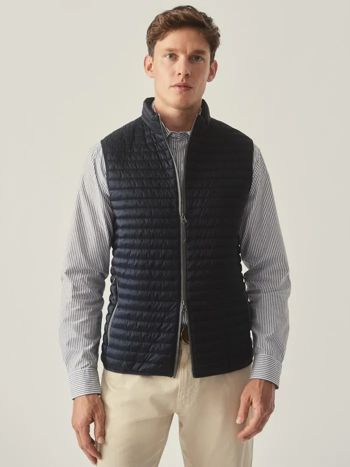 Jackets and Outerwear Men JMcLaughlin Traveler Quilted Vest Navy Jackets and Outerwear Men JMcLaughlin Traveler Quilted Vest Navy