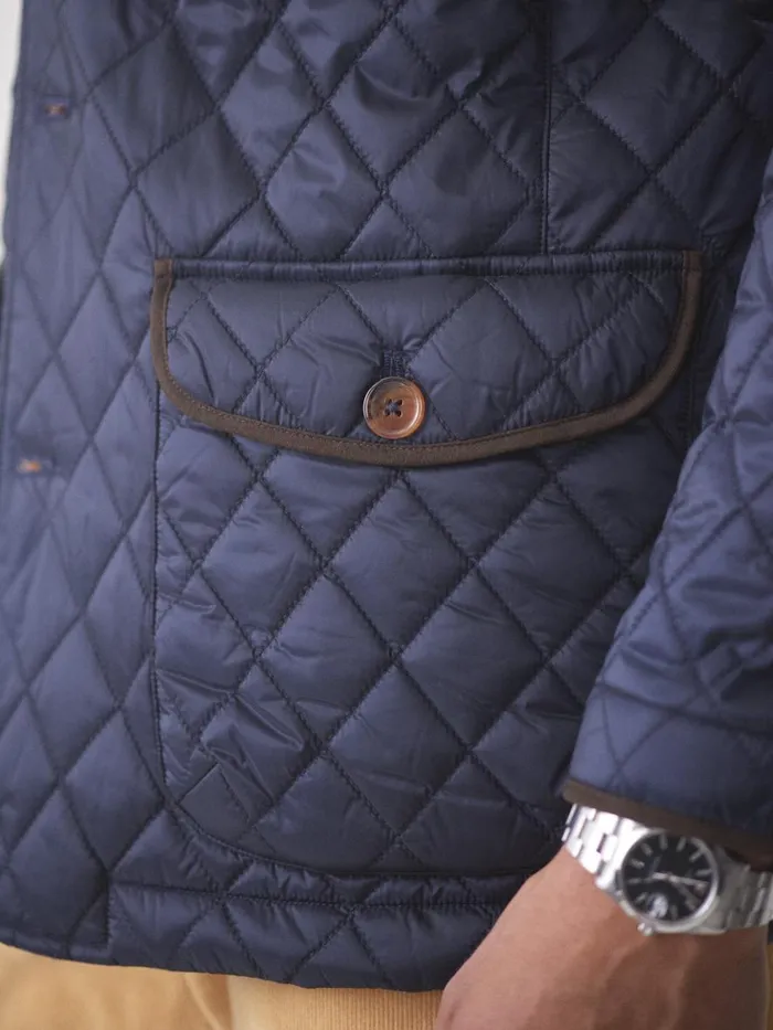 Jackets and Outerwear Men JMcLaughlin Upland Quilted Jacket Navy Jackets and Outerwear Men JMcLaughlin Upland Quilted Jacket Navy