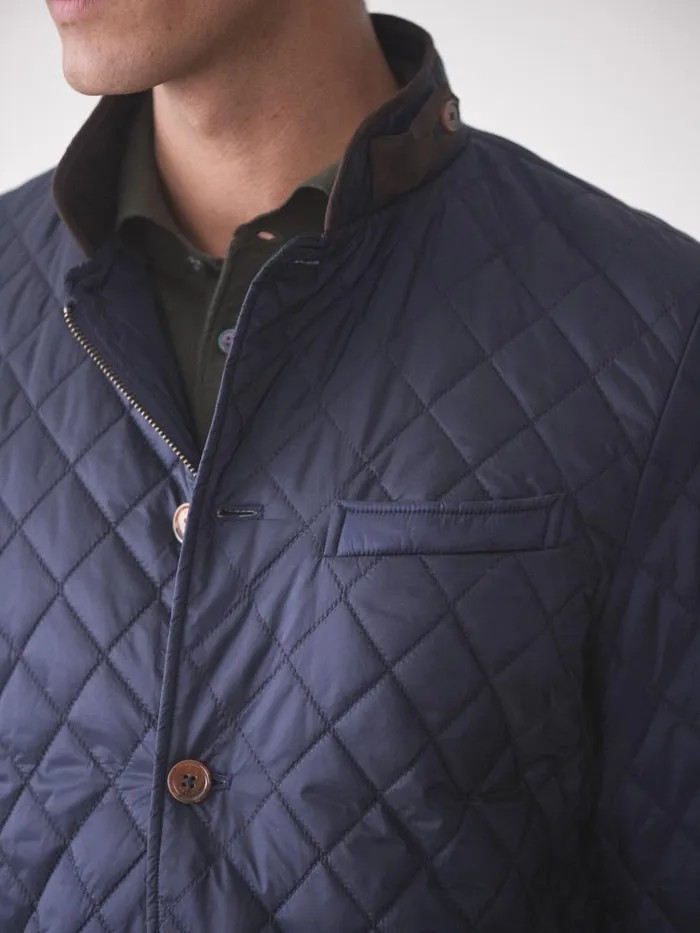 Jackets and Outerwear Men JMcLaughlin Upland Quilted Jacket Navy Jackets and Outerwear Men JMcLaughlin Upland Quilted Jacket Navy