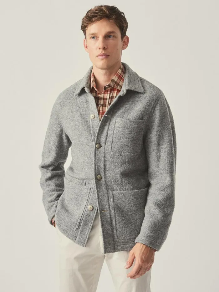 Jackets and Outerwear Men JMcLaughlin Weekender Jacket Light Gray