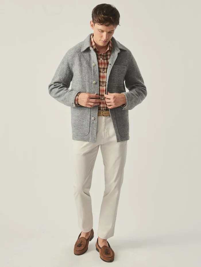 Jackets and Outerwear Men JMcLaughlin Weekender Jacket Light Gray Jackets and Outerwear Men JMcLaughlin Weekender Jacket Light Gray