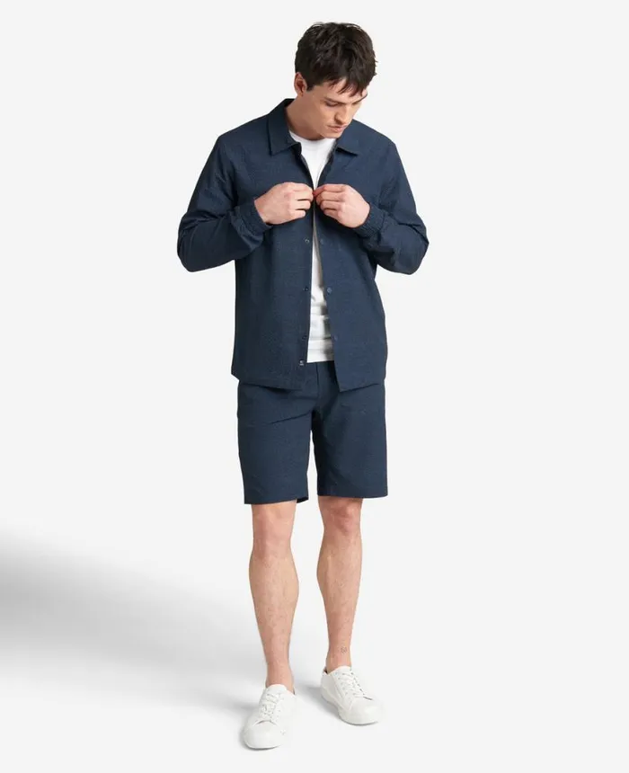 Jackets and Outerwear Men Kenneth Cole Printed Performance Seersucker Jacket Navy Jackets and Outerwear Men Kenneth Cole Printed Performance Seersucker Jacket Navy