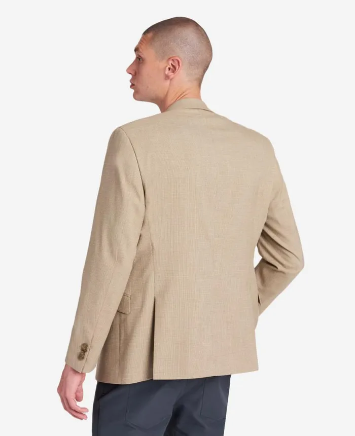 Jackets and Outerwear Men Kenneth Cole SlimFit Tan Mini Check Stretch TECHNICOLE Sport Coat Tan Jackets and Outerwear Men Kenneth Cole SlimFit Tan Mini Check Stretch TECHNICOLE Sport Coat Tan