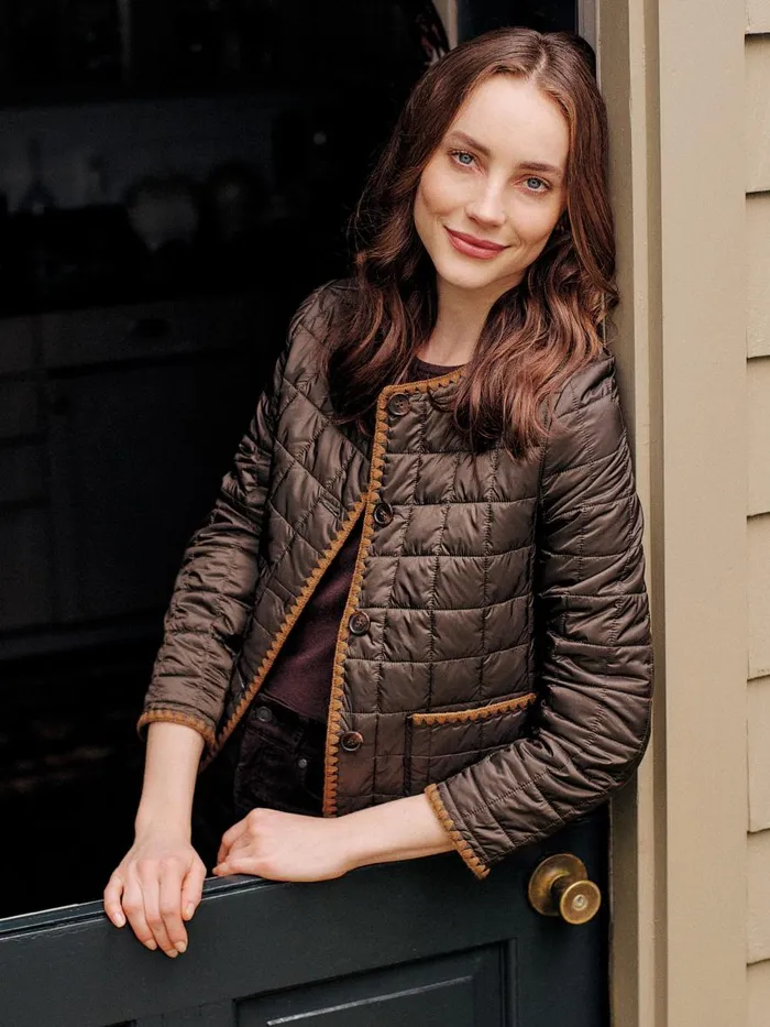 Jackets and Outerwear Women JMcLaughlin Danica Puffer Jacket Dark Olive