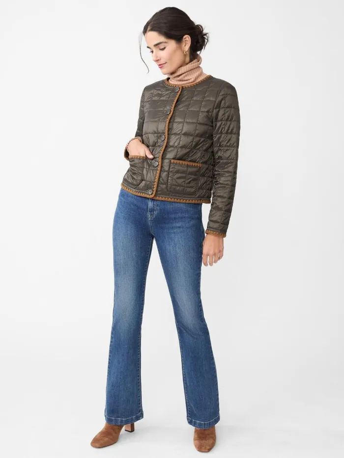 Jackets and Outerwear Women JMcLaughlin Danica Puffer Jacket Dark Olive