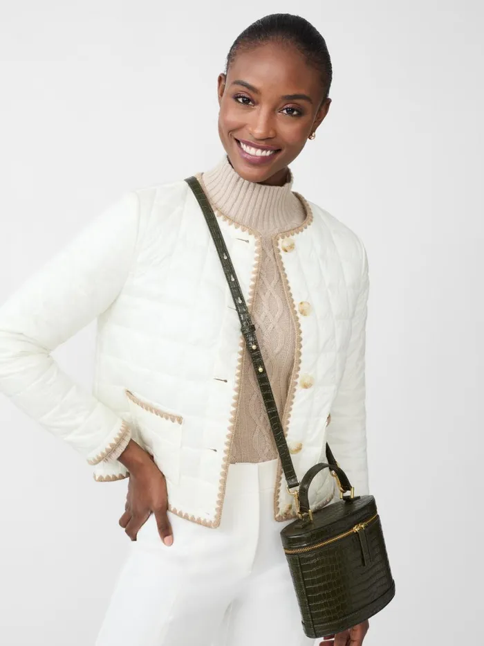 Jackets and Outerwear Women JMcLaughlin Danica Puffer Jacket Egret White