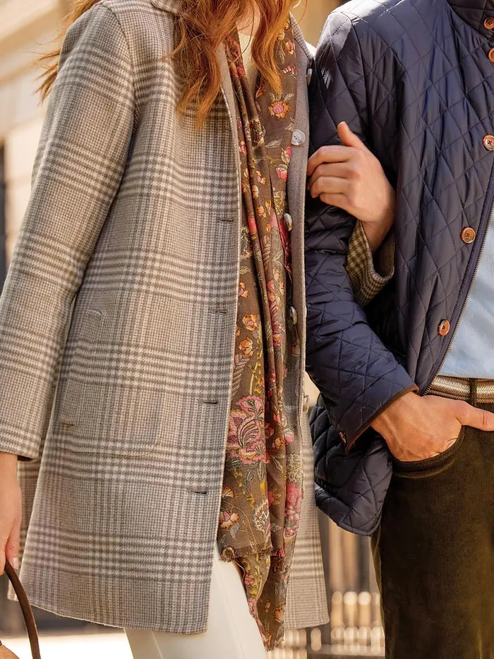 Jackets and Outerwear Women JMcLaughlin Frade Reversible Wool Coat In Glen Plaid Off Whitegray Jackets and Outerwear Women JMcLaughlin Frade Reversible Wool Coat In Glen Plaid Off Whitegray