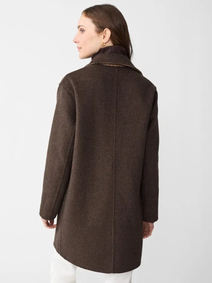Jackets and Outerwear Women JMcLaughlin Frade Reversible Wool Coat In Houndstooth Tanbrowngreen Jackets and Outerwear Women JMcLaughlin Frade Reversible Wool Coat In Houndstooth Tanbrowngreen