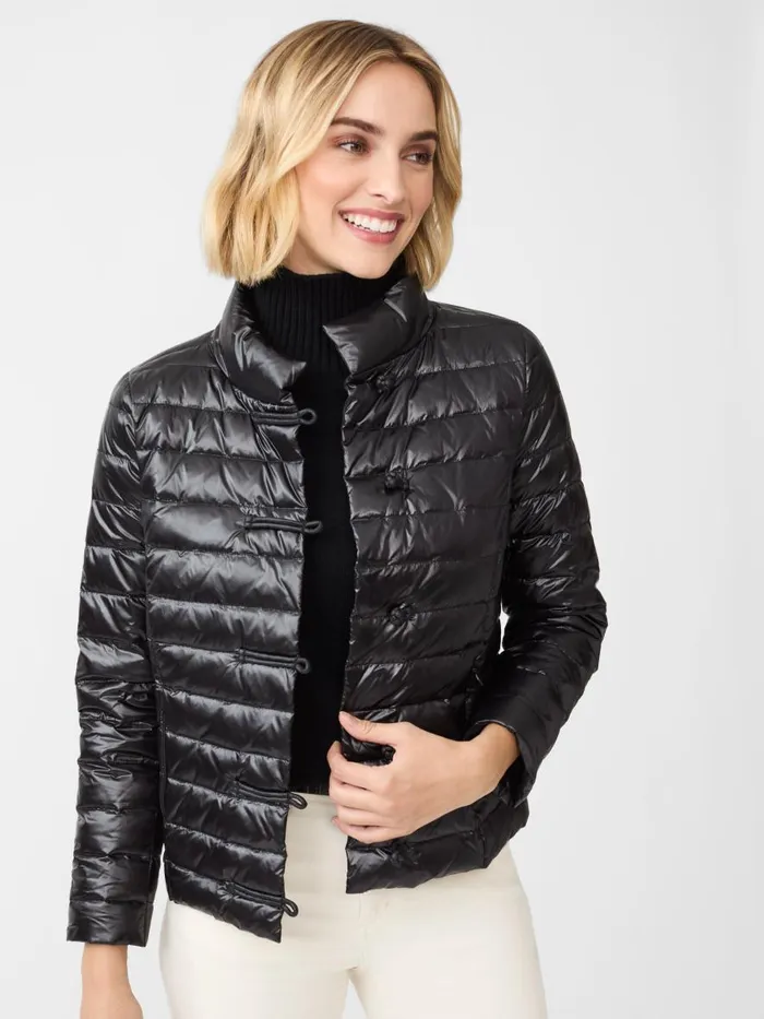 Jackets and Outerwear Women JMcLaughlin Hayes Puffer Jacket Shiny Black Jackets and Outerwear Women JMcLaughlin Hayes Puffer Jacket Shiny Black