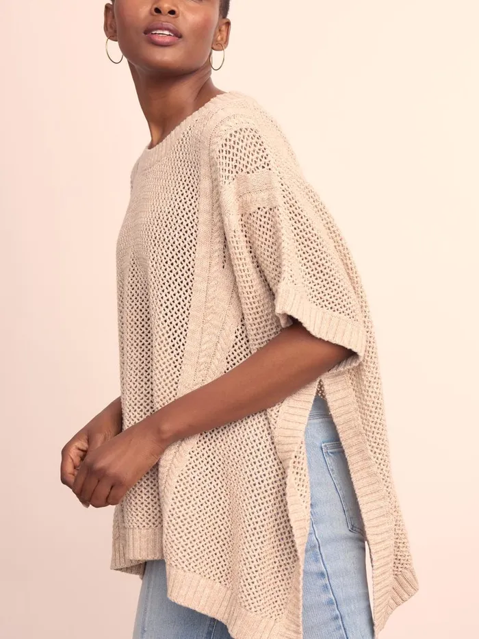 Jackets and Outerwear Women JMcLaughlin Katja Poncho Sandoff White