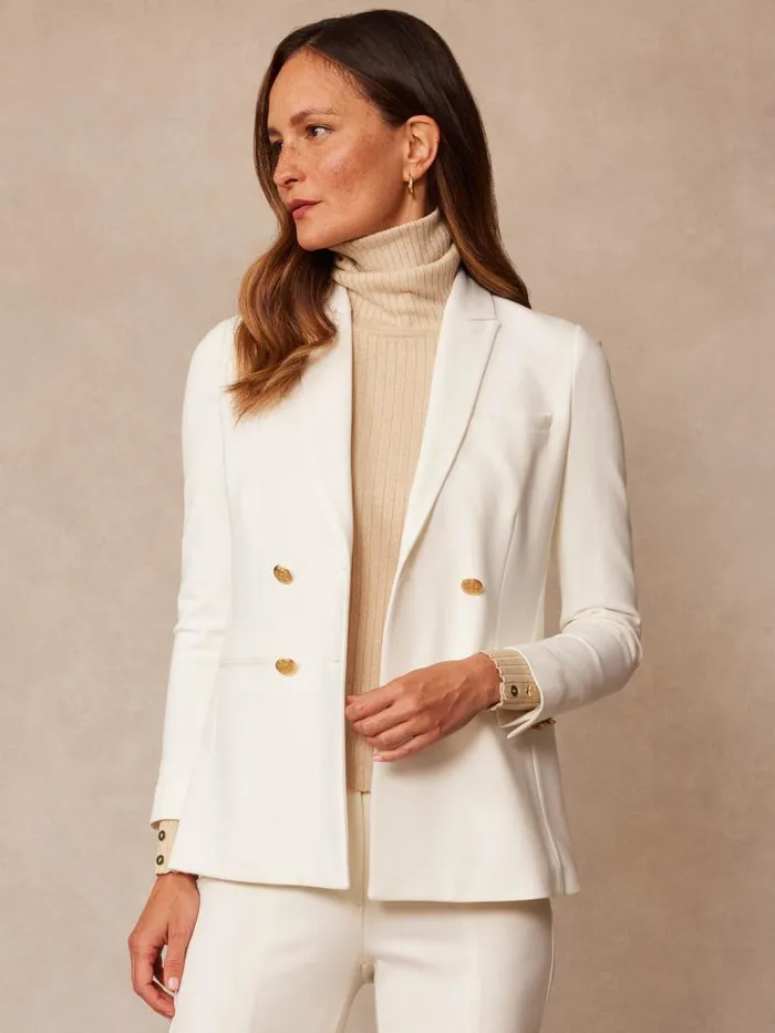 Jackets and Outerwear Women JMcLaughlin Marlowe Blazer Egret White