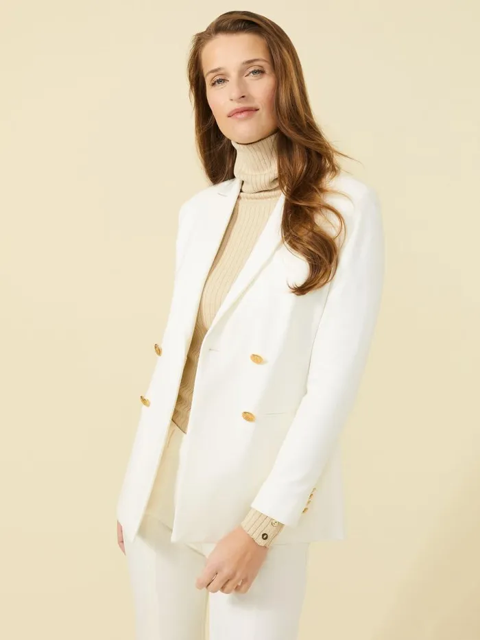 Jackets and Outerwear Women JMcLaughlin Marlowe Blazer Egret White