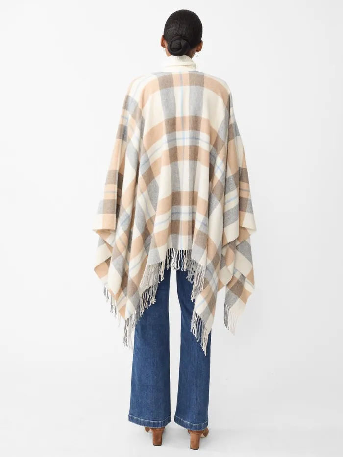 Jackets and Outerwear Women JMcLaughlin Polina Wrap In Plaid Creamgray Jackets and Outerwear Women JMcLaughlin Polina Wrap In Plaid Creamgray