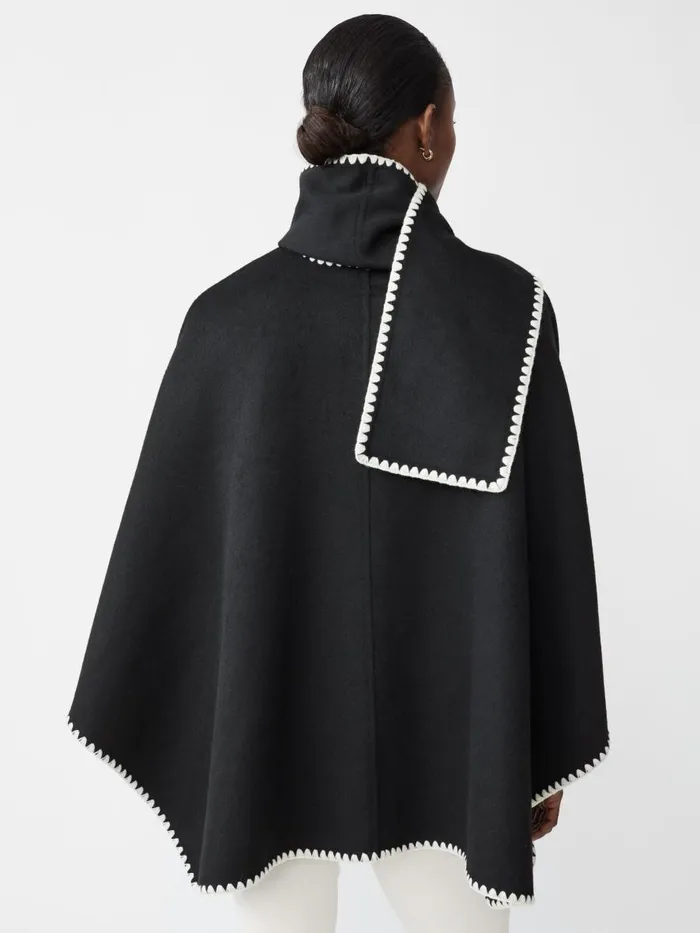 Jackets and Outerwear Women JMcLaughlin Sabrina Cape Black Jackets and Outerwear Women JMcLaughlin Sabrina Cape Black
