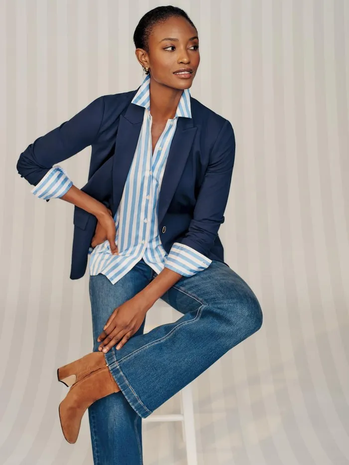 Jackets and Outerwear Women JMcLaughlin Triana Blazer Winter Navy