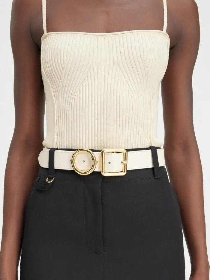 JACQUEMUS La Ceinture Regalo Light Ivory Women Belts JACQUEMUS La Ceinture Regalo Light Ivory Women Belts