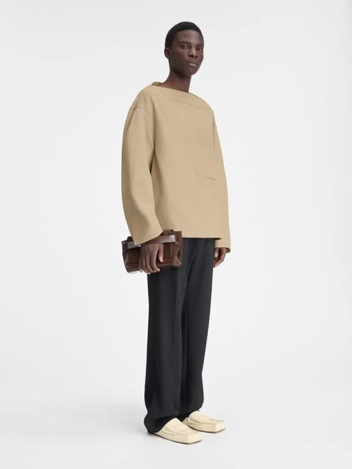 JACQUEMUS The Ameno Top Beige Men Shirts
